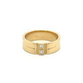 Gold Ring w/ Two Diamonds - White Carat - USA & Canada